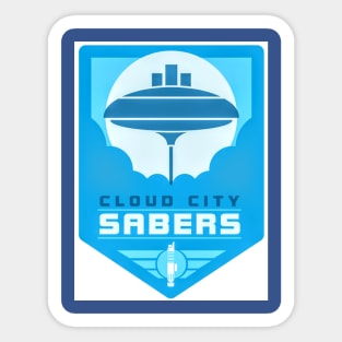 Cloud City Sabers Logo Sticker